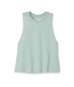 Women'S Ridiculously Soft Cropped Racerback Muscle Tank