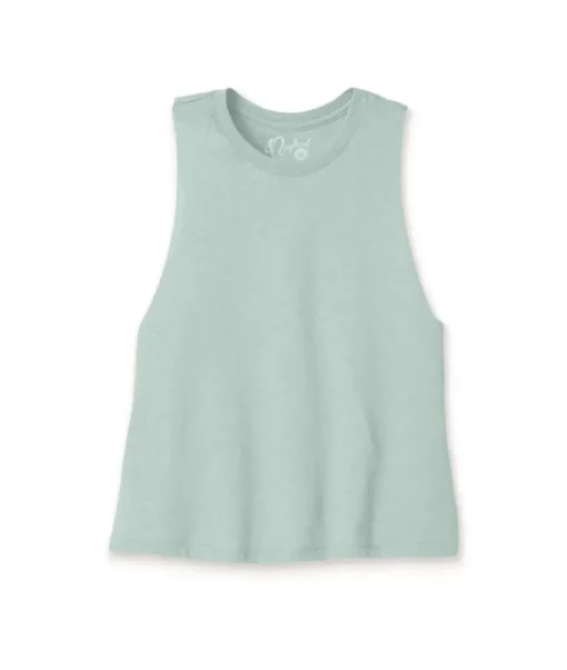 Women'S Ridiculously Soft Cropped Racerback Muscle Tank