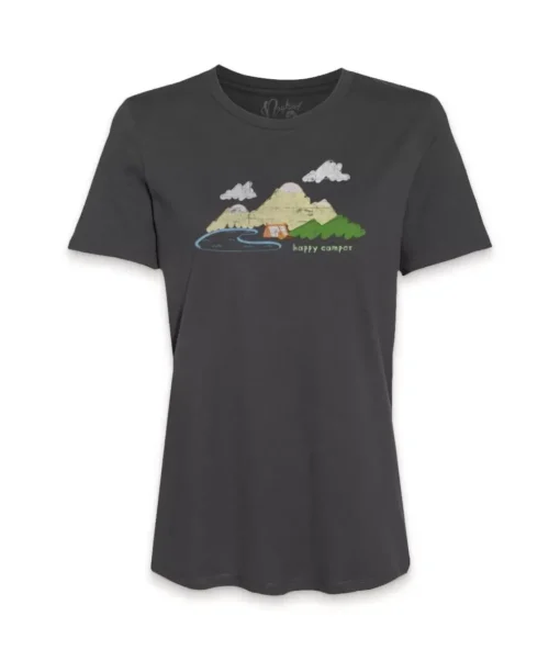 Women'S Ridiculously Soft 100% Cotton Graphic Tee | Happy Camper