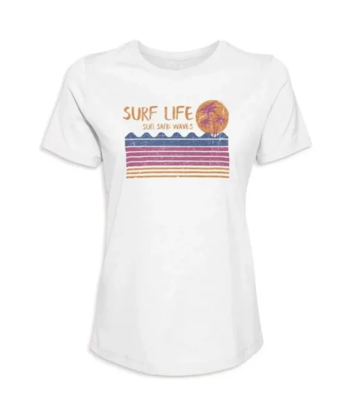 Women'S Ridiculously Soft 100% Cotton Graphic Tee | Surf Life