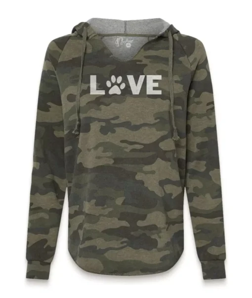 Women'S Ridiculously Soft Wave Wash Valentine'S Day Graphic Hoodie | Love My Pet