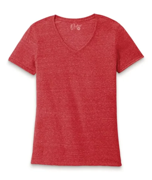 Women'S Ridiculously Soft Snow Heather V-Neck T-Shirt