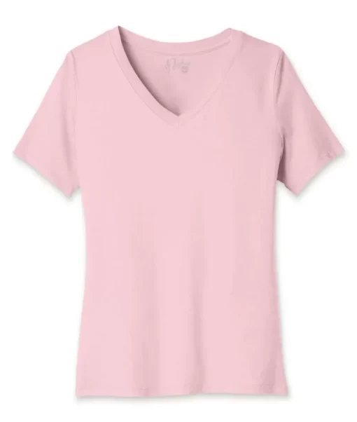 Women'S Ridiculously Soft Relaxed Fit 100% Cotton V-Neck T-Shirt