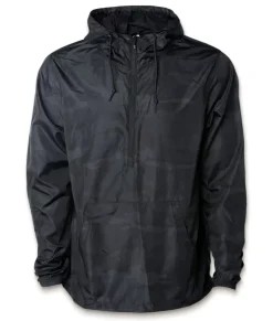 Women'S Soft Lightweight Oversized Half-Zip Pullover Windbreaker Anorak